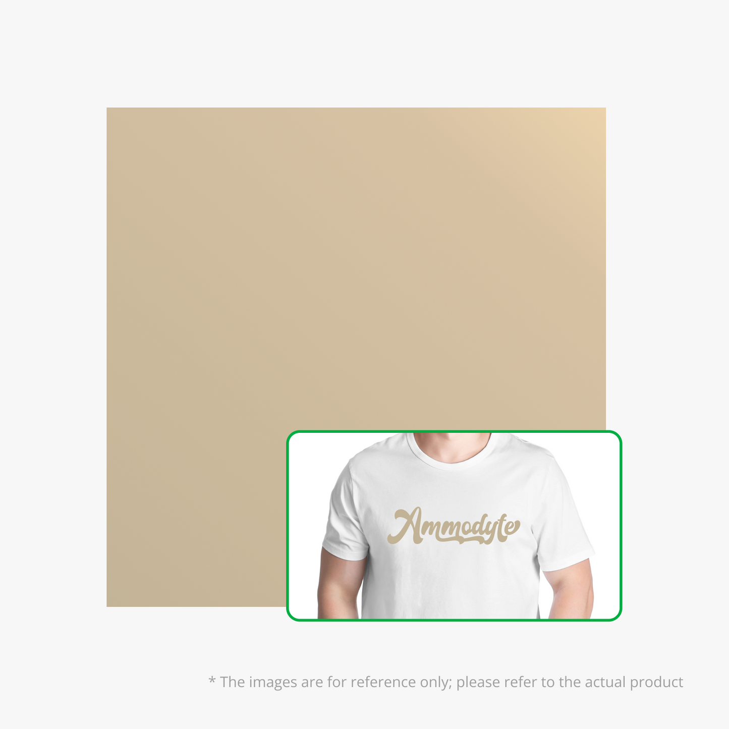 Bambu Lab Matte Heat Transfer Vinyl - gold