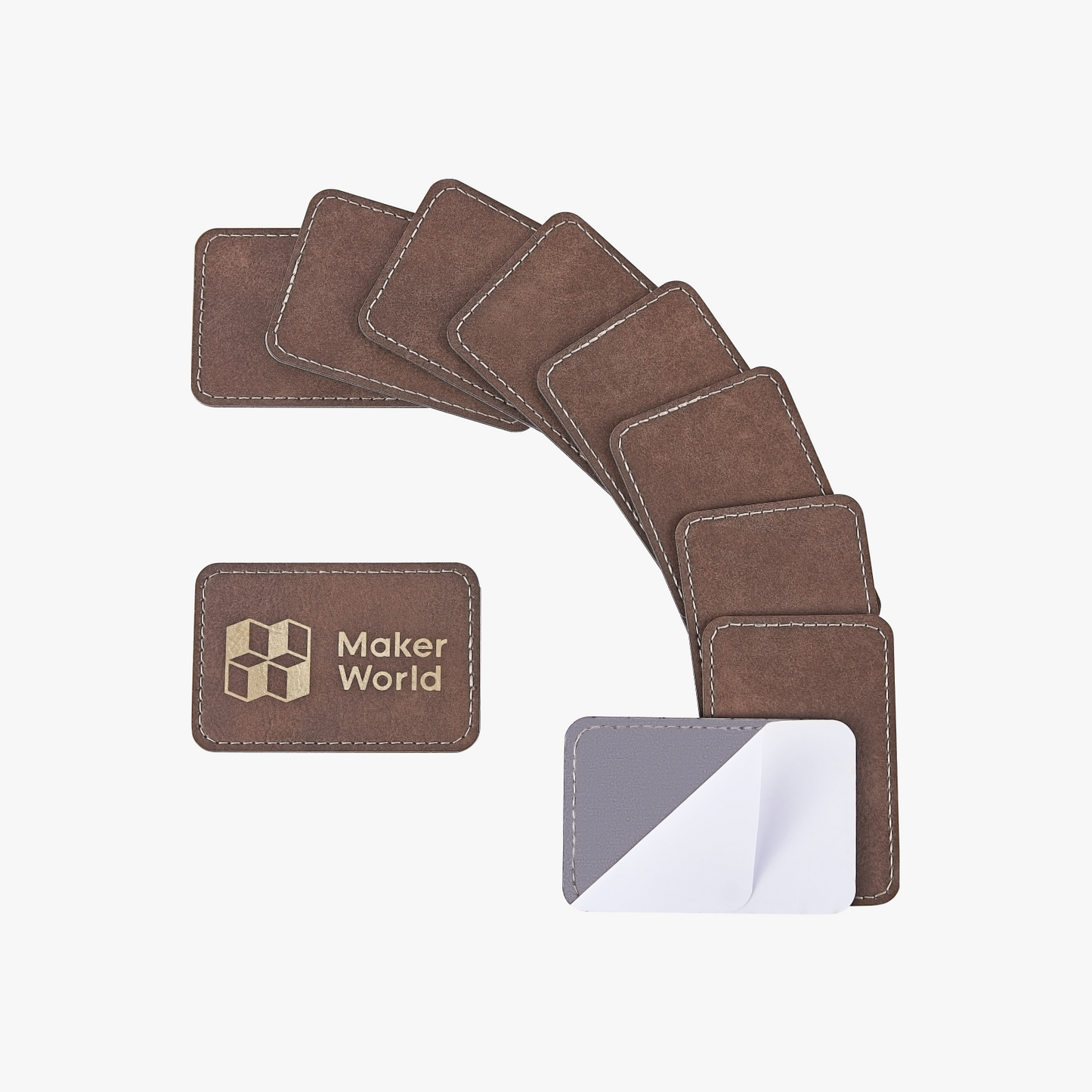 Bambu Lab Rectangular PU Iron-on Patch (10PCS) - gold