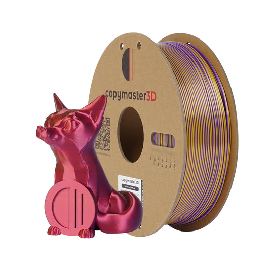 Copymaster3D PLA Tri-Silk - Red/Gold/Purple