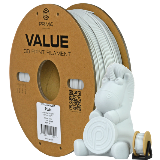 PrimaValue PLA+ Light Grey